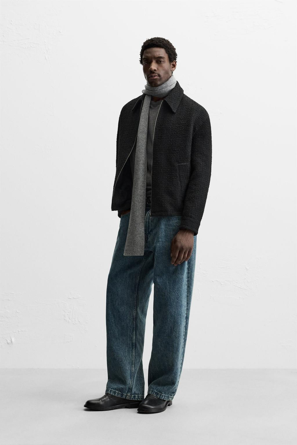 TEXTURED ZIP-UP OVERSHIRT - Zara фото 10