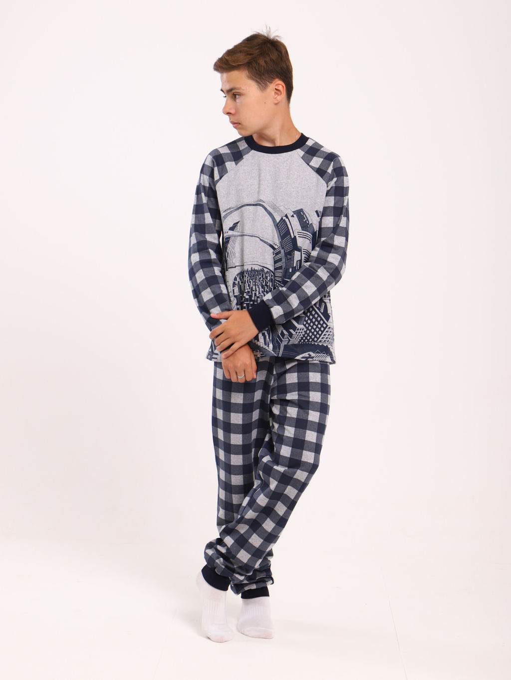 Пижама "Сити" серый