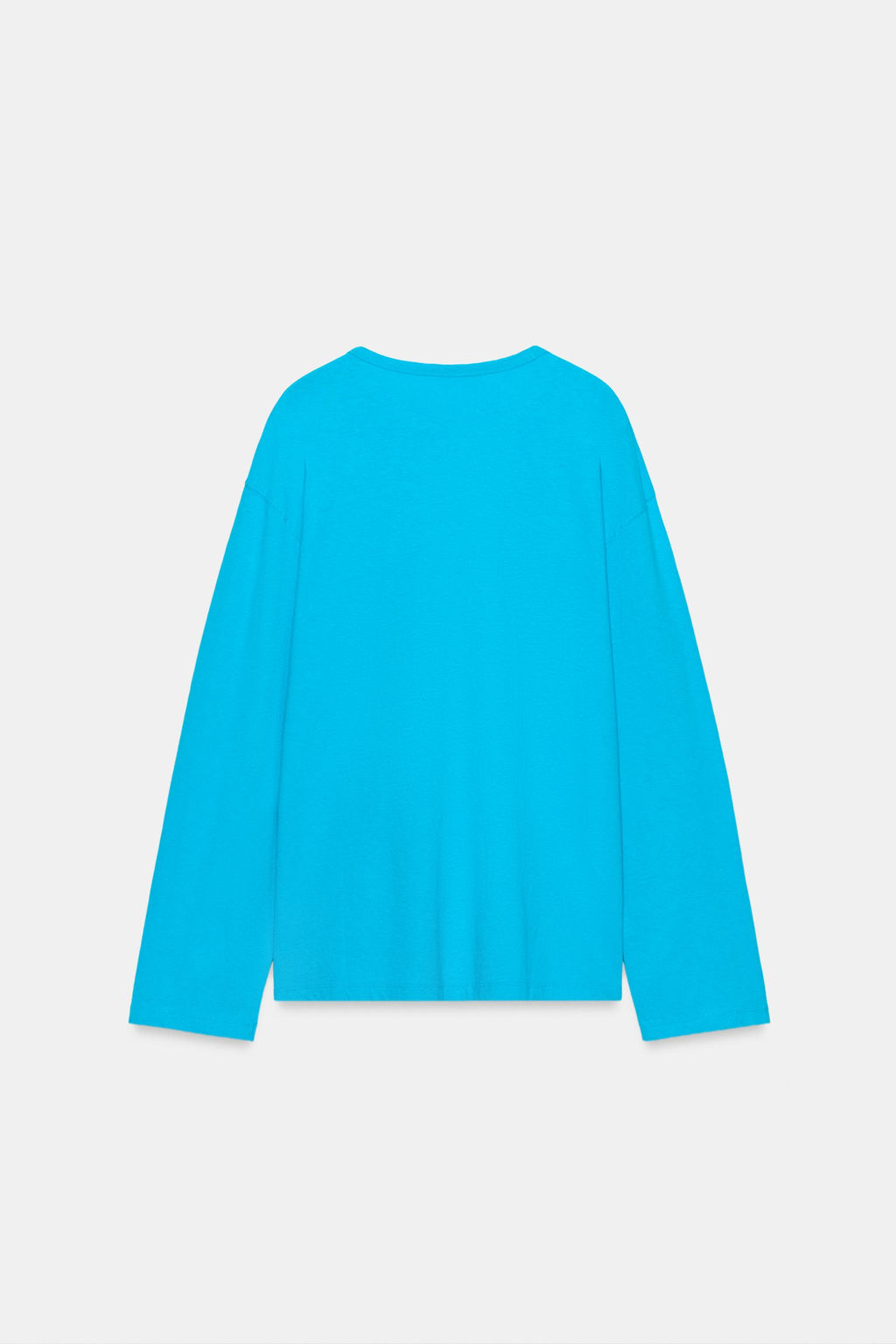 CAMISETA ALGOD?N Y LINO / Azul el?ctrico - Zara фото 10