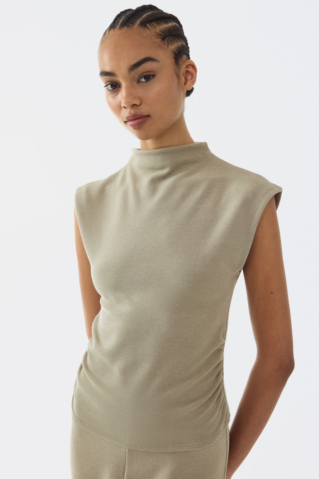 Top de punto con cuello perkins - H&m фото 5
