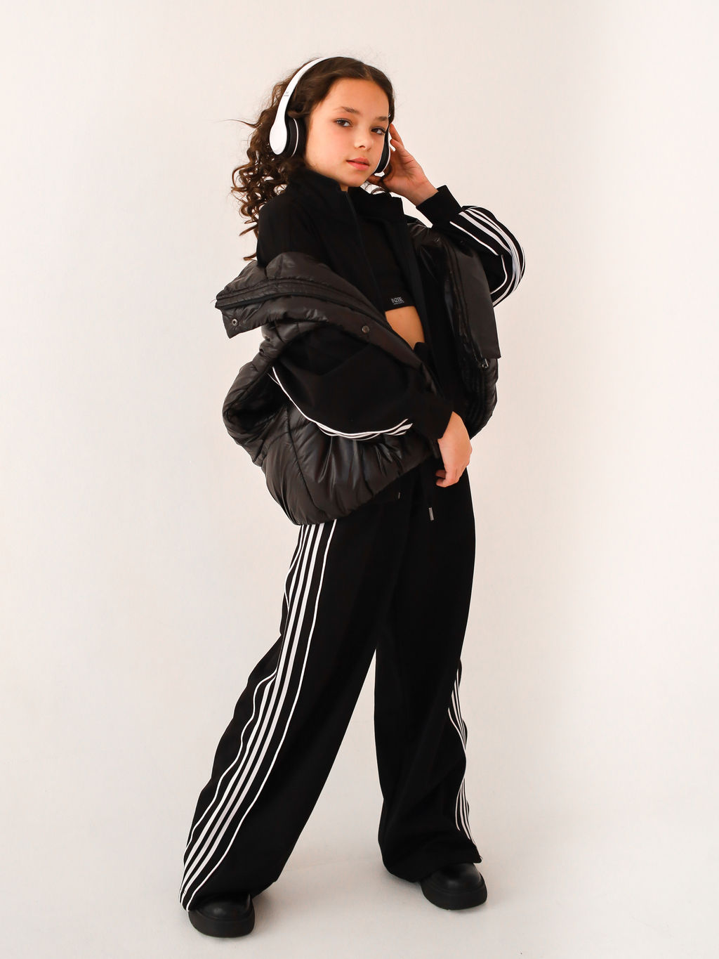 Брюки с лампасом, черные - Inzibe фото 5