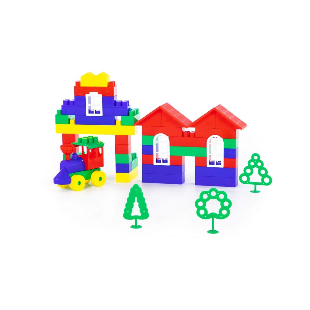 Конструктор Строитель (Гигант, 175 элементов) (в рюкзаке) - Полесье фото 4