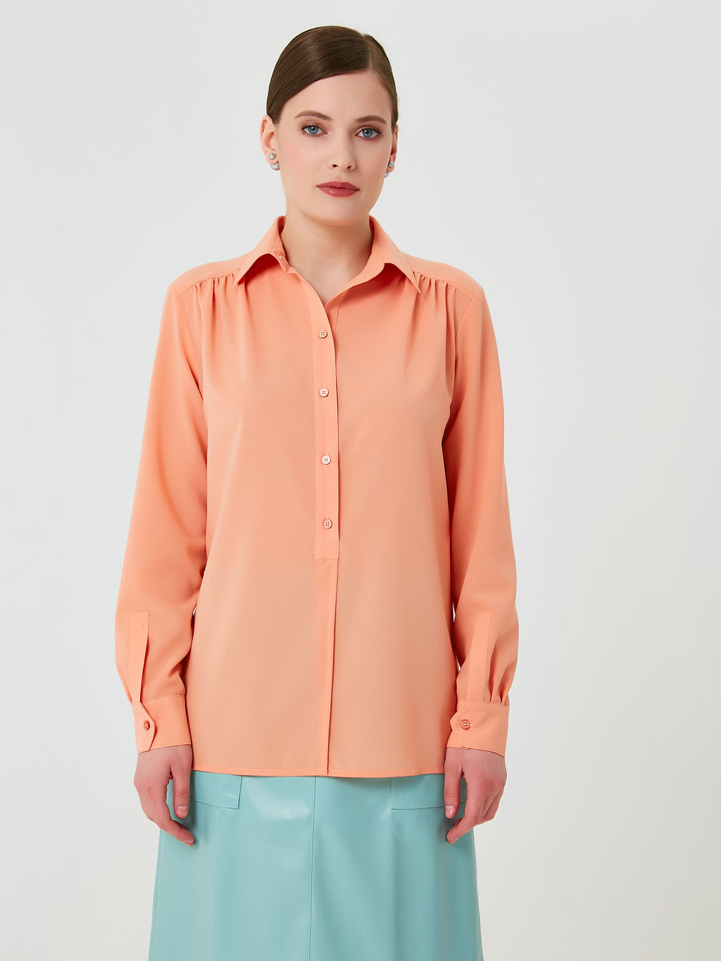 Блуза из креп-шифона - Priz фото 10