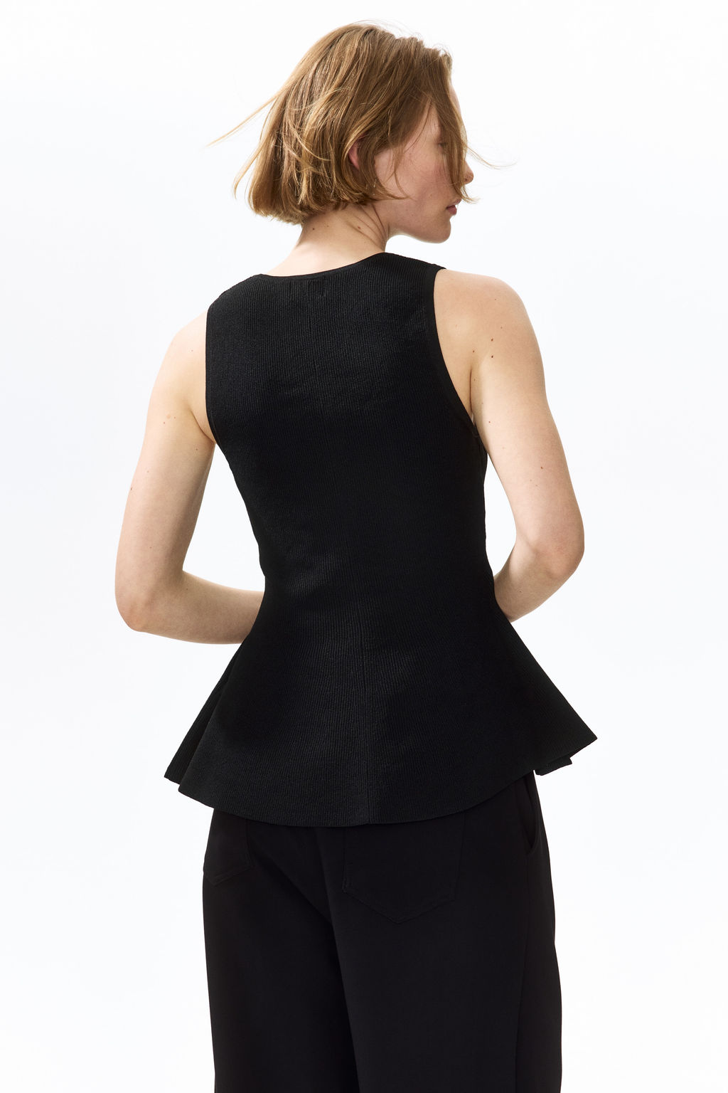 Chaleco en punto de canal? con peplum - H&m фото 5