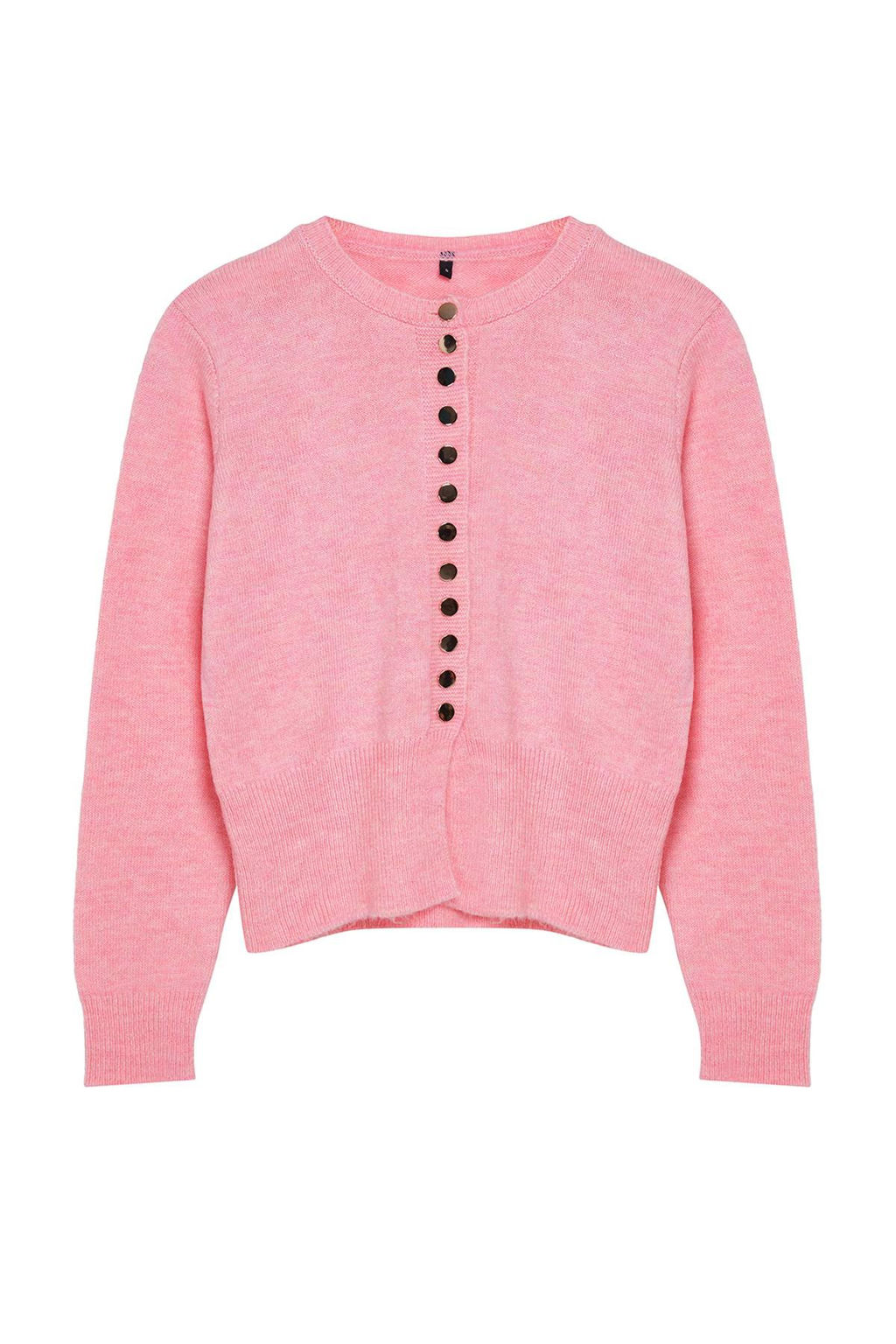 Pembe Basic Dugmeli Ceket Gorunumlu Triko H?rka TWOAW25HI00164