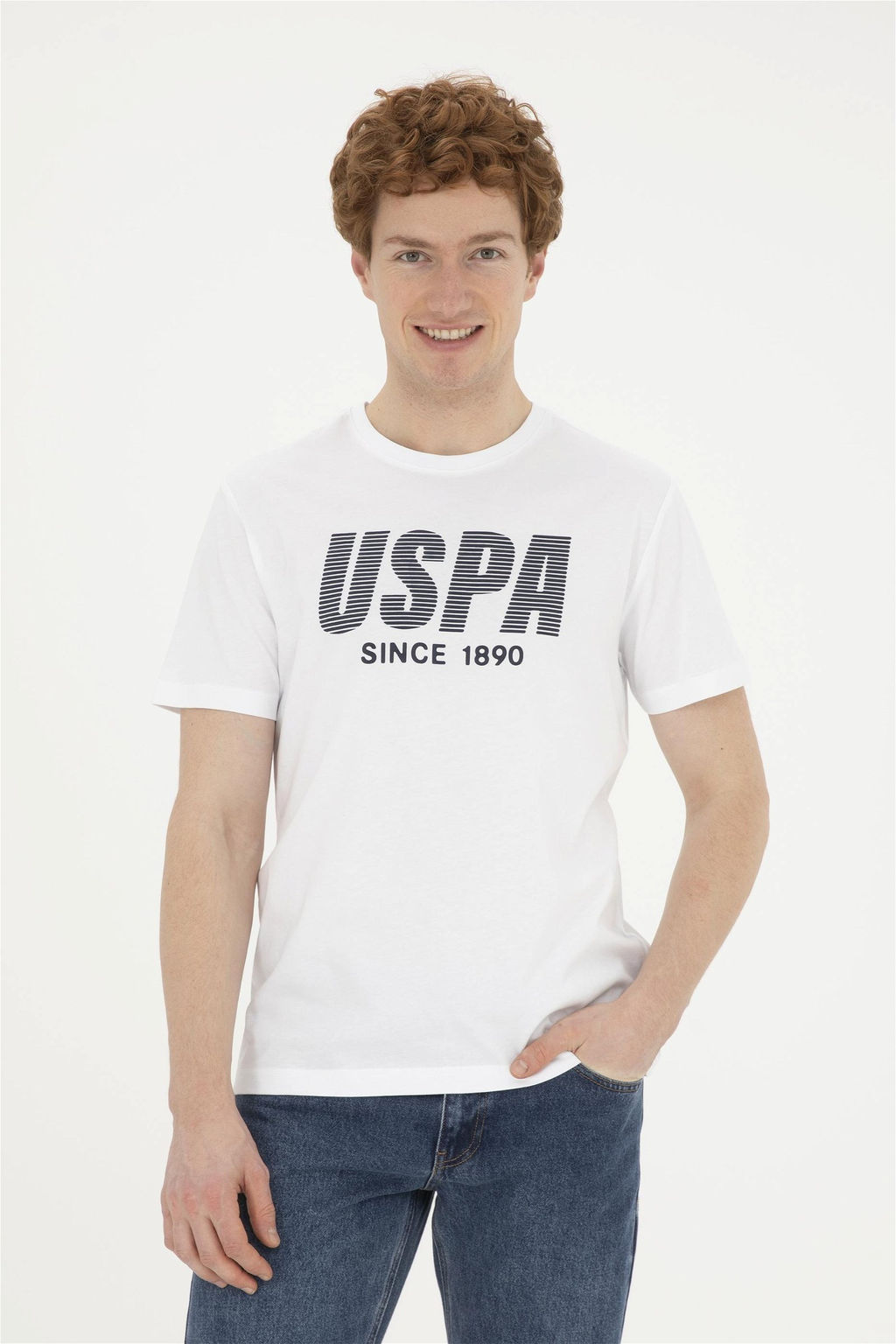 Мужская белая футболка - U.s. polo assn фото 3