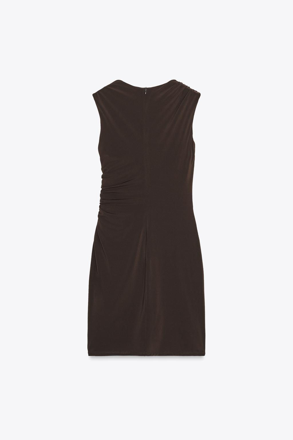 DRAPED SHORT DRESS - Zara фото 7