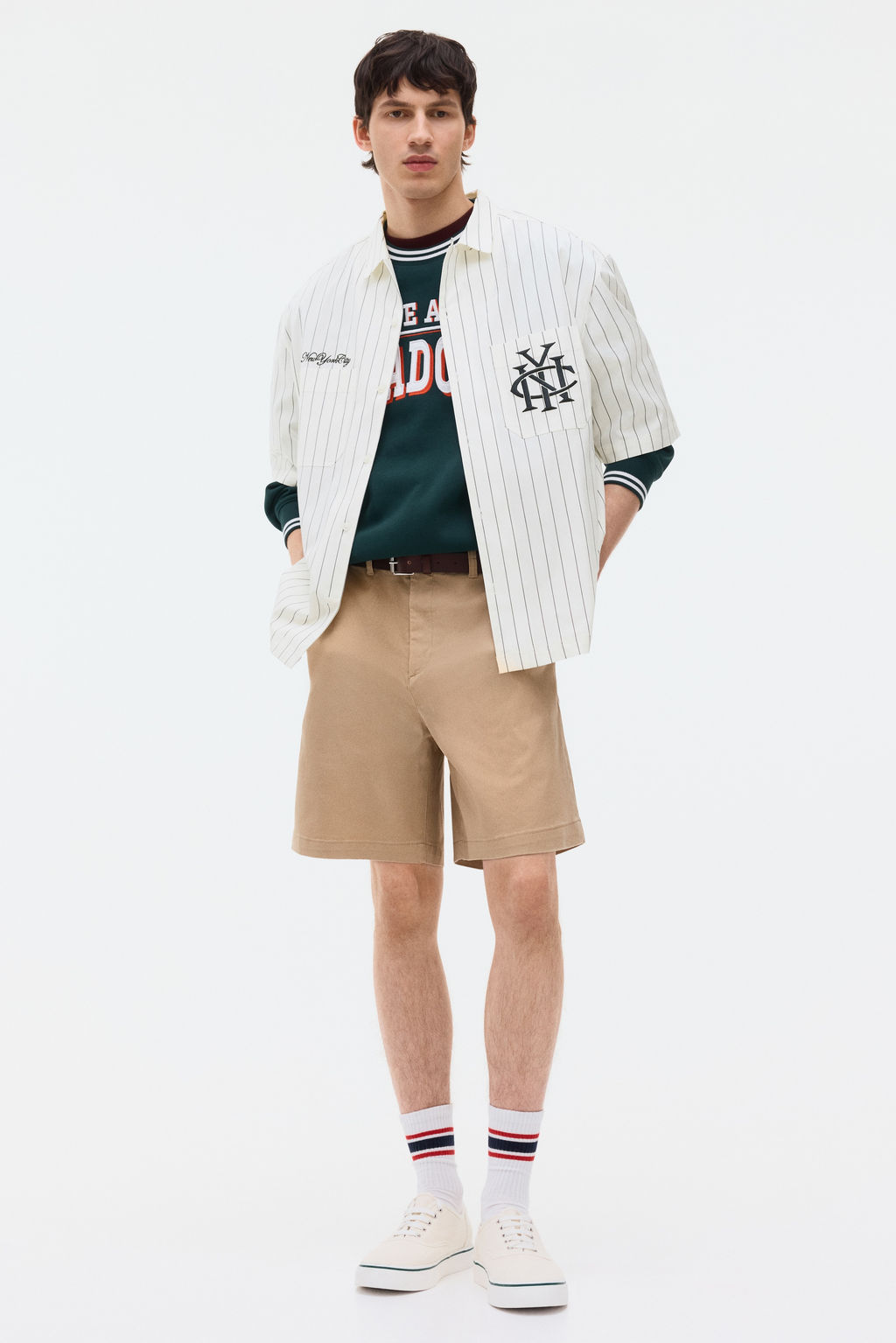 Camisa con motivo bordado Regular Fit - H&m фото 5