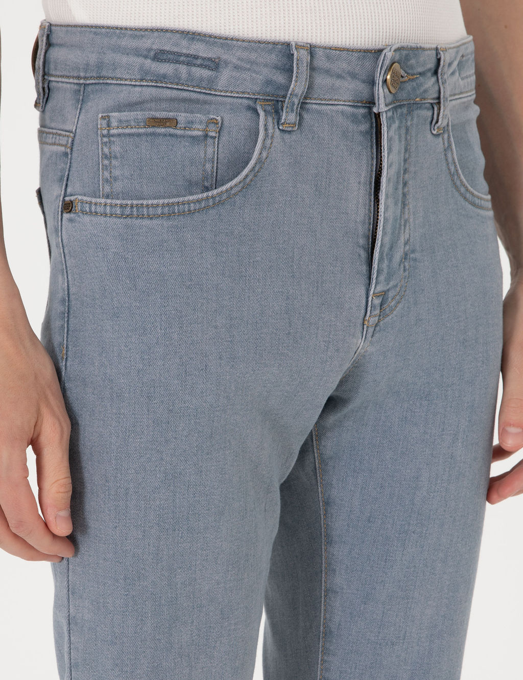 A__k Mavi Slim Fit Jean Pantolon