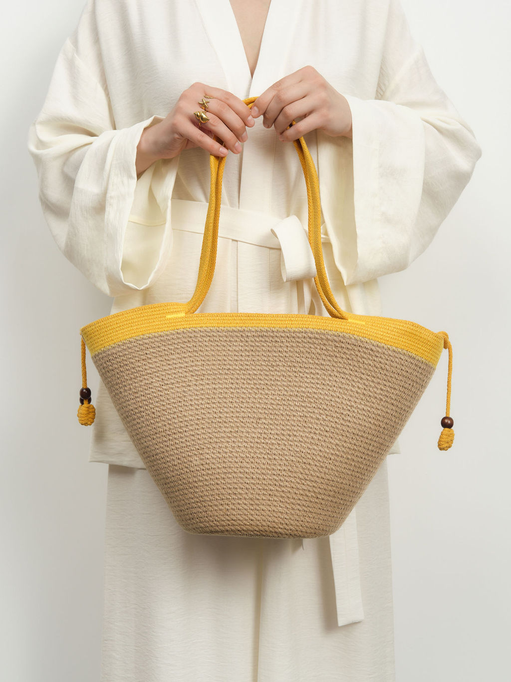 Сумка из джута Alexa желтая