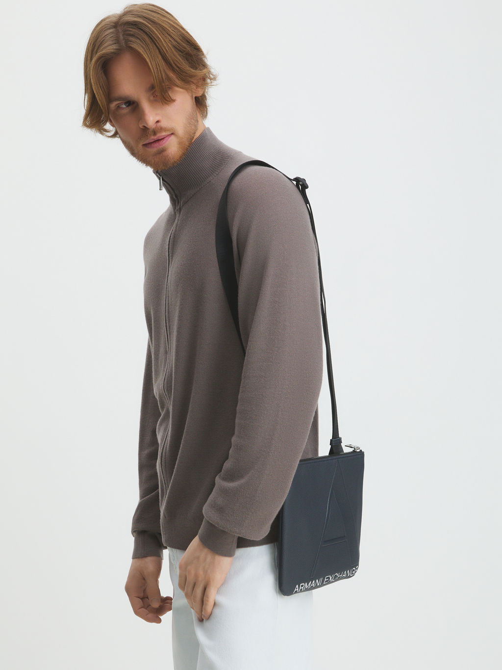 Мужская сумка через плечо ARMANI EXCHANGE Артикул 4081488, темно-синий  фото 6