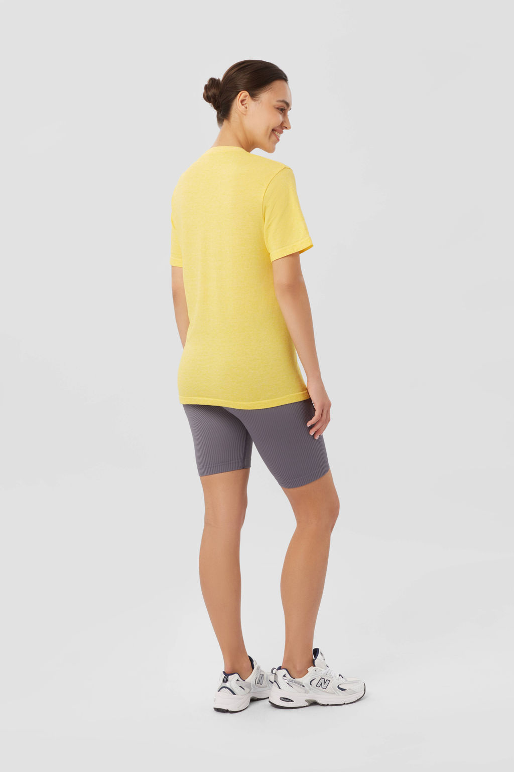 TEKSA Футболка женская WSS 001 yellow-white