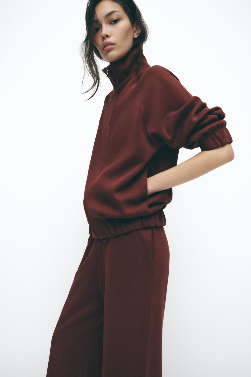 SOFT ZIP-UP SWEATSHIRT - Zara фото 2