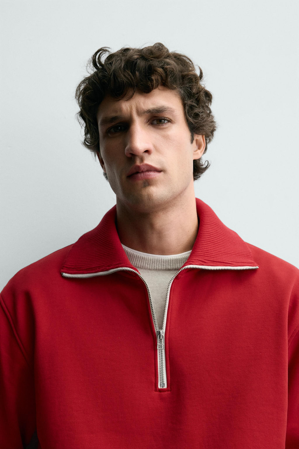 QUARTER-ZIP SWEATSHIRT - Zara фото 5