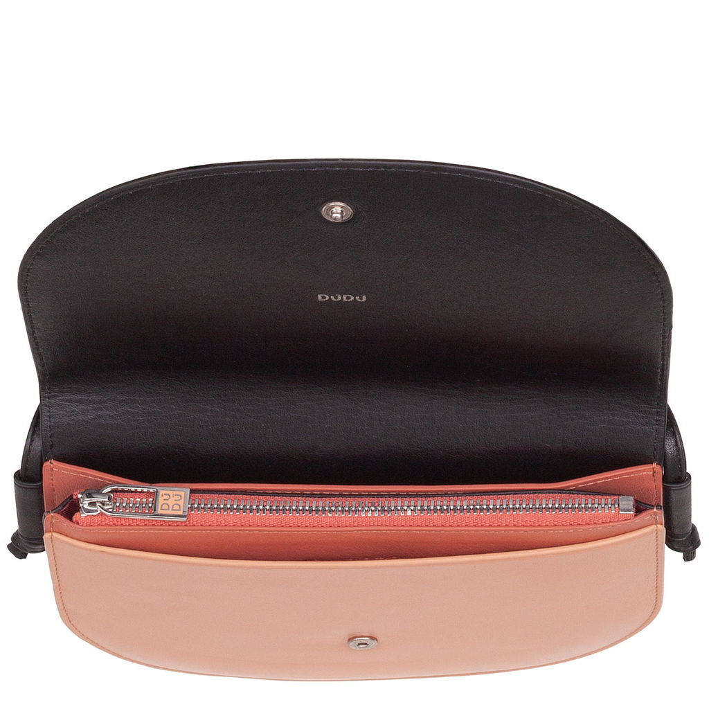Итальянская маленькая сумочка DuDu Bags серии Altea | черно-розовый - Dudubags фото 4