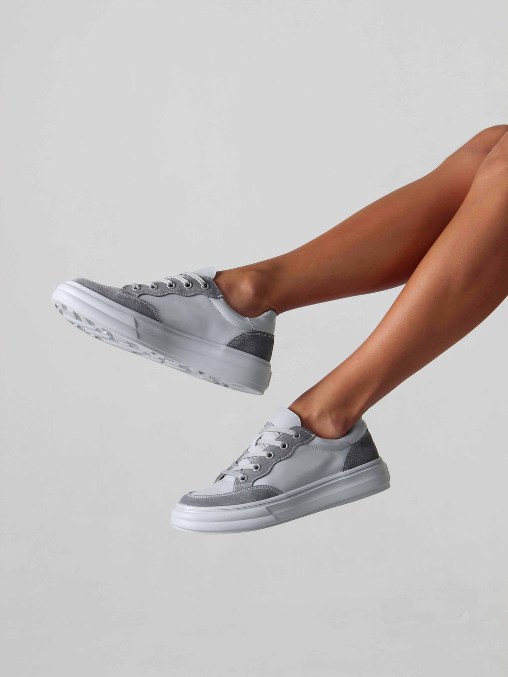 Кеды 148.lusi22gr.Серый+серая замша