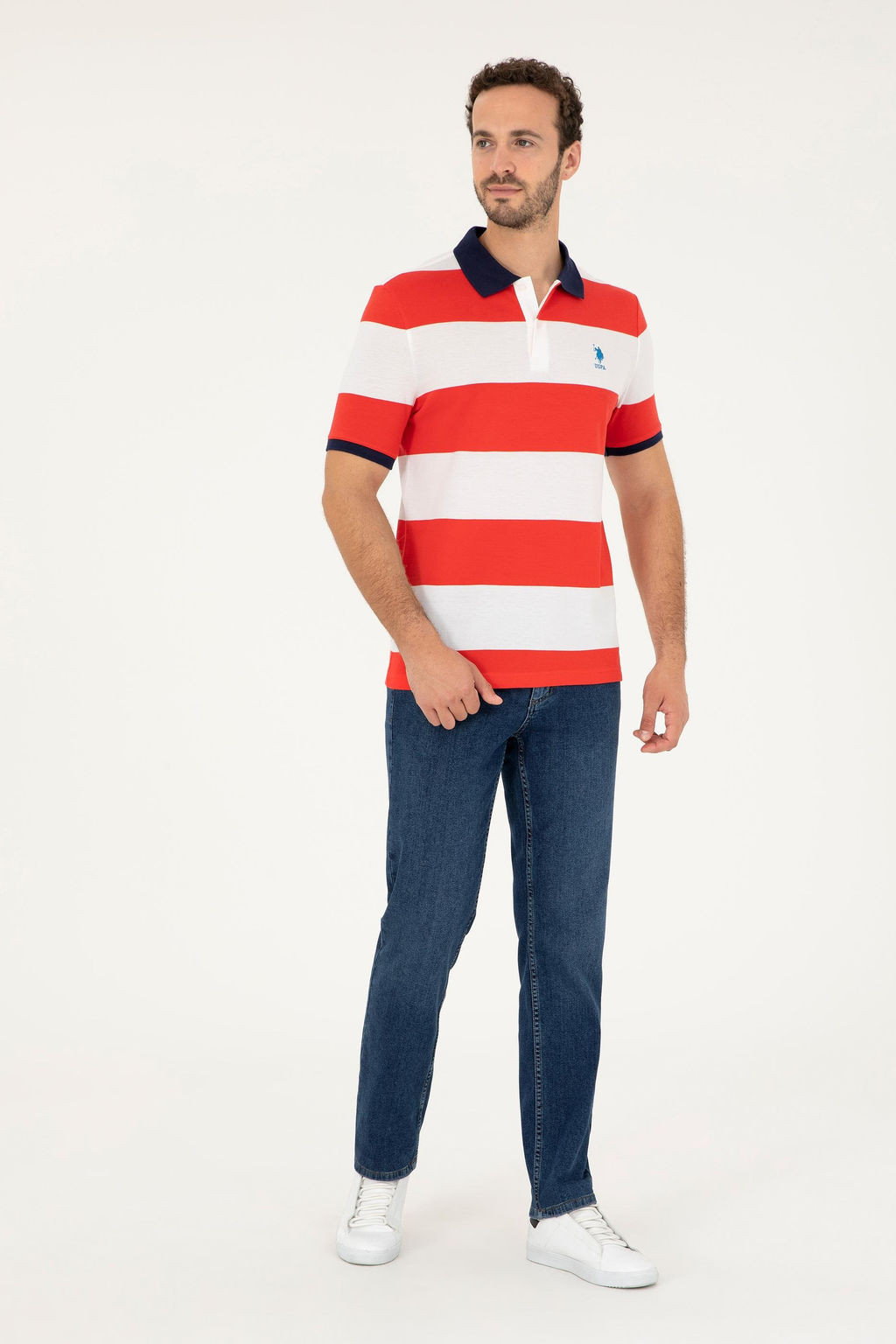 Мужская красная футболка Неожиданная скидка в корзине - U.s. polo assn фото 4