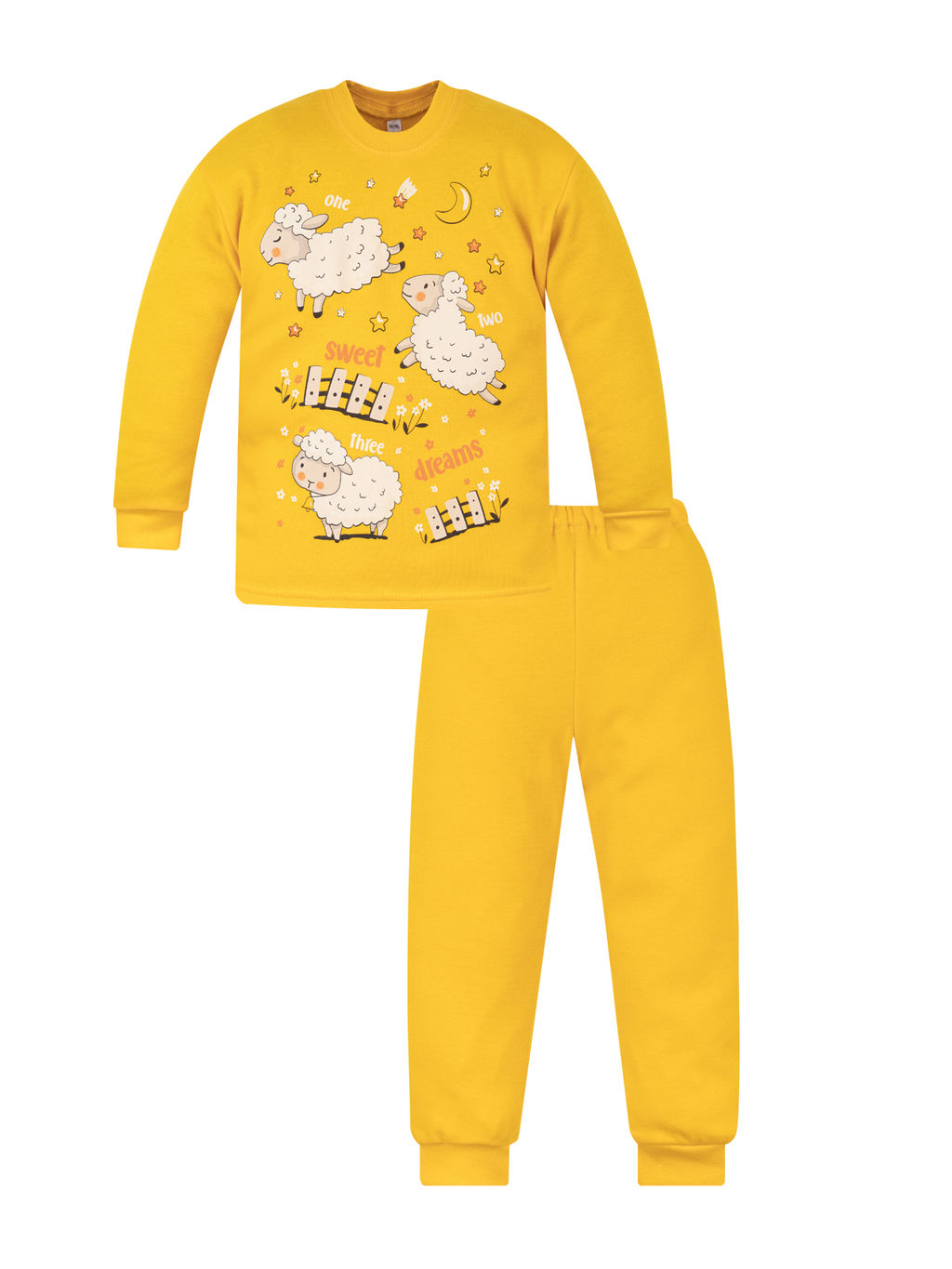 Пижама детская желтая овечки