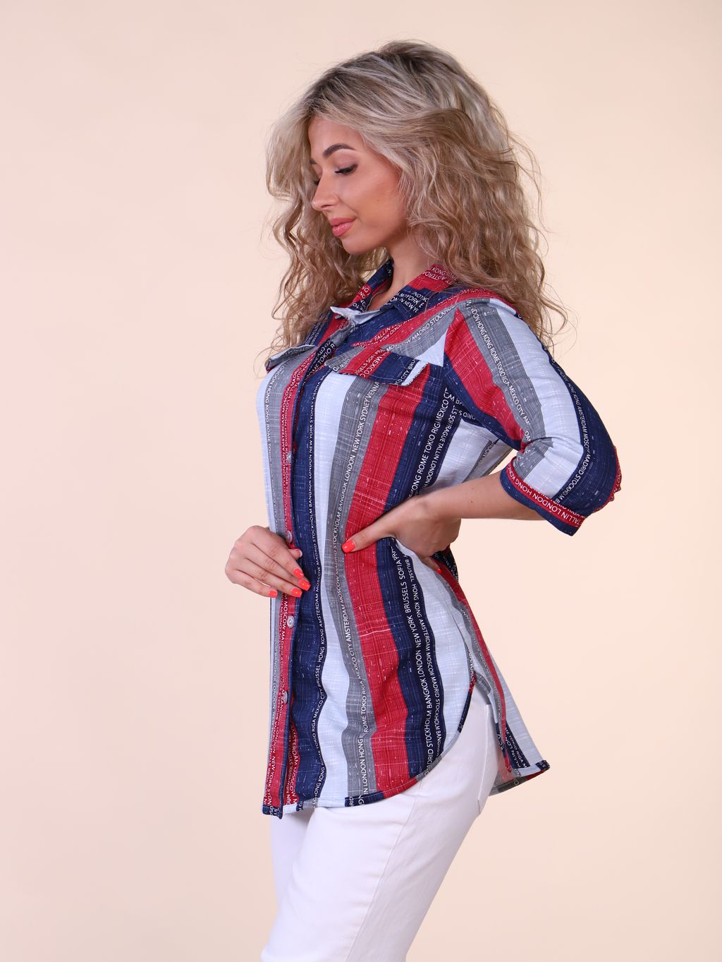 М377 Рубашка Рандеву(полоска) - Иванушка-трикотаж фото 5