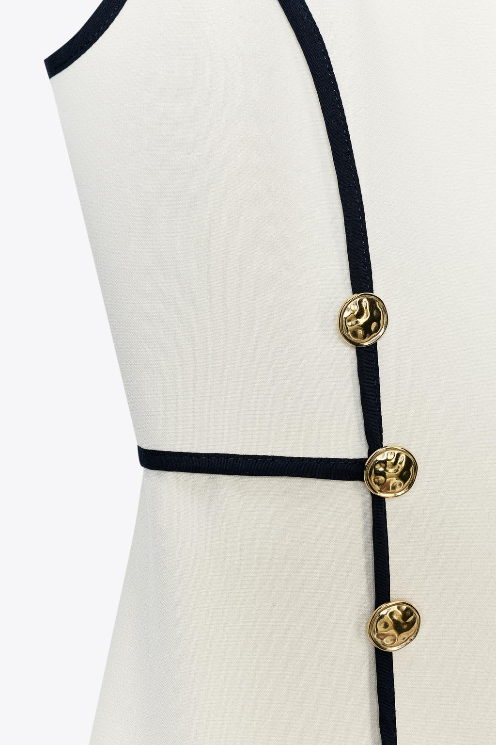 CONTRAST TRIM MIDI DRESS - Zara фото 10