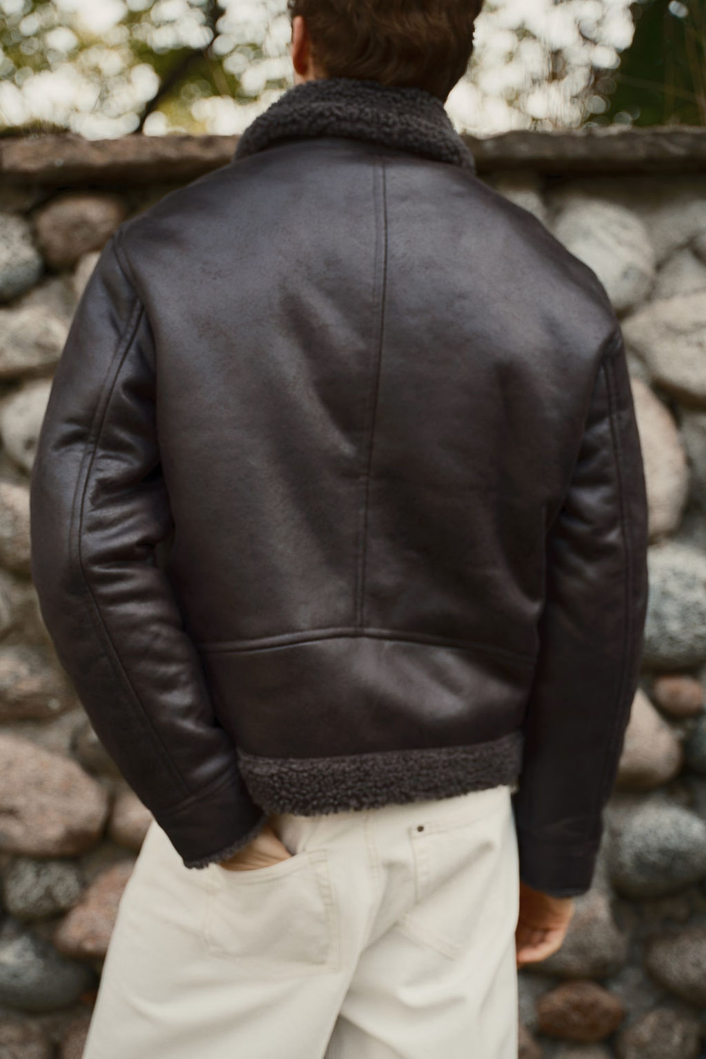 Cazadora con ribete de borreguito Regular Fit - H&m фото 4