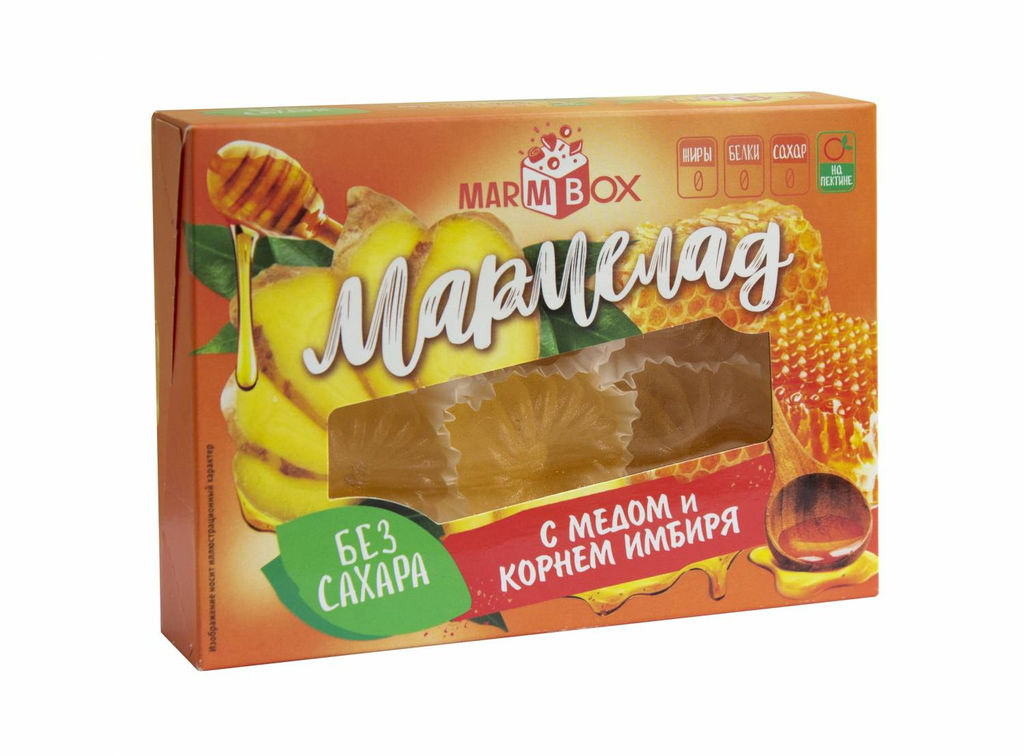 Мармелад желейный формовой на фруктозе Marmbox, 200 гр. - Мармеладная сказка фото 2