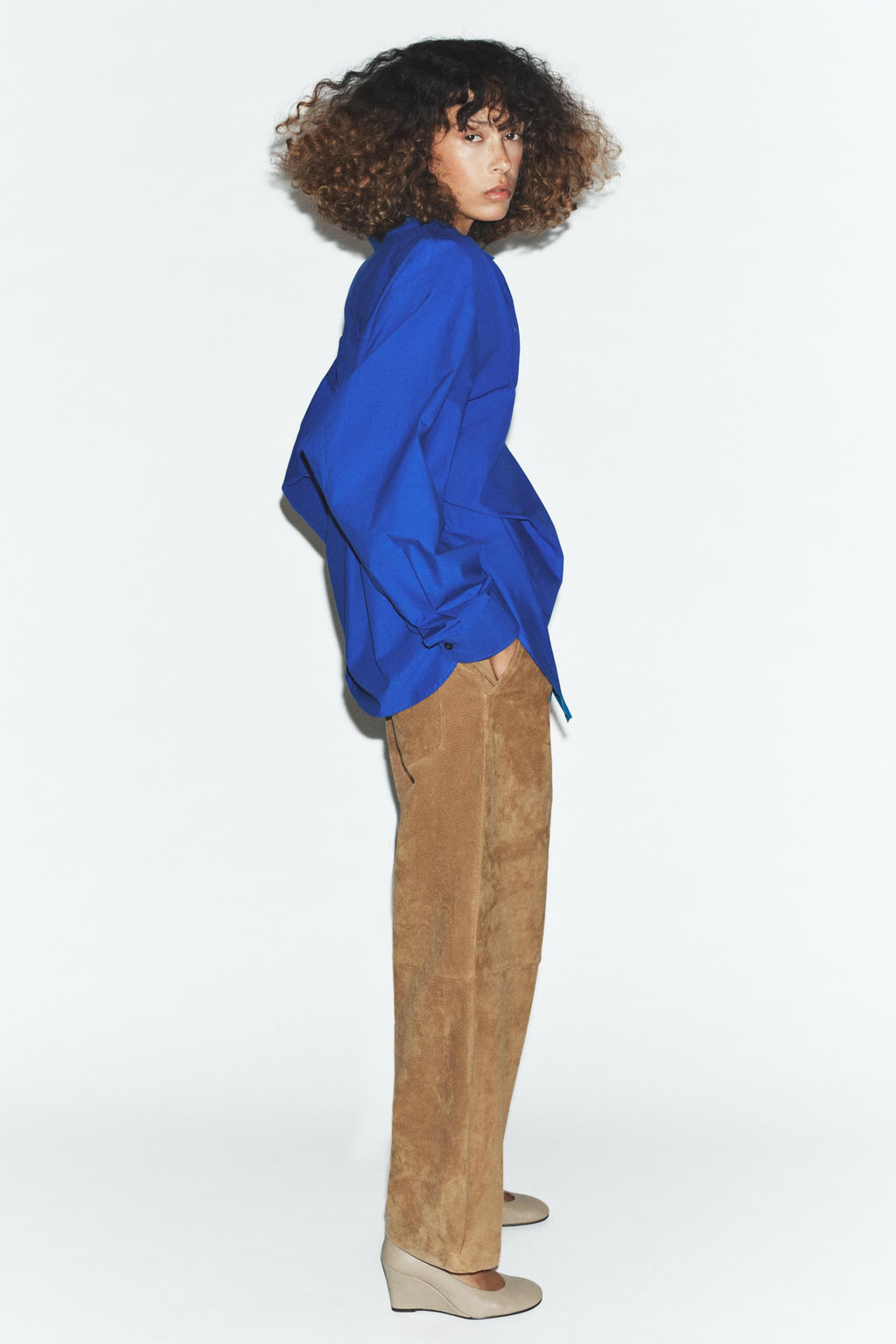POPLIN SHIRT WITH SIDE DARTS - Zara фото 9