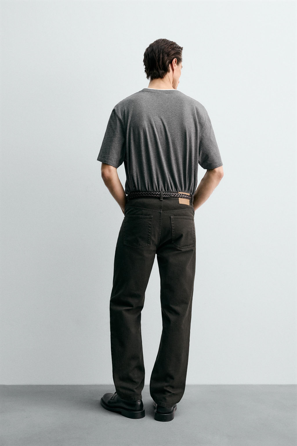 TEXTURED STRAIGHT-LEG TROUSERS - Zara фото 3