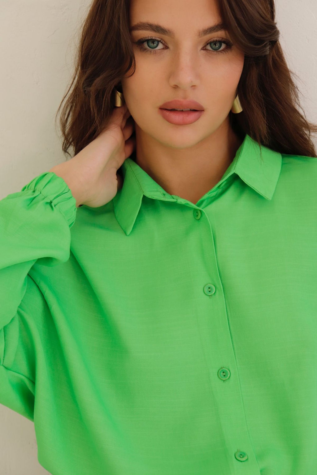 Рубашка базовая летучая мышь со спущенной линией плеча - Martichelli фото 6