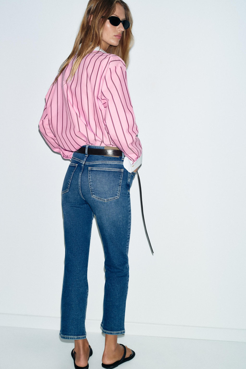 JEANS Z1975 MINI FLARE TIRO ALTO / Azul - Zara фото 5