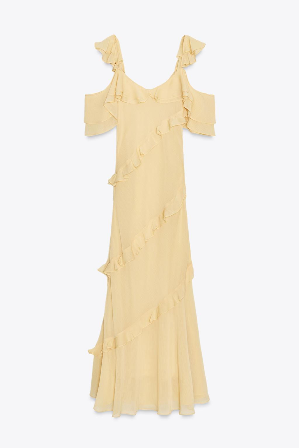 RUFFLED COMBINATION DRESS - Zara фото 4