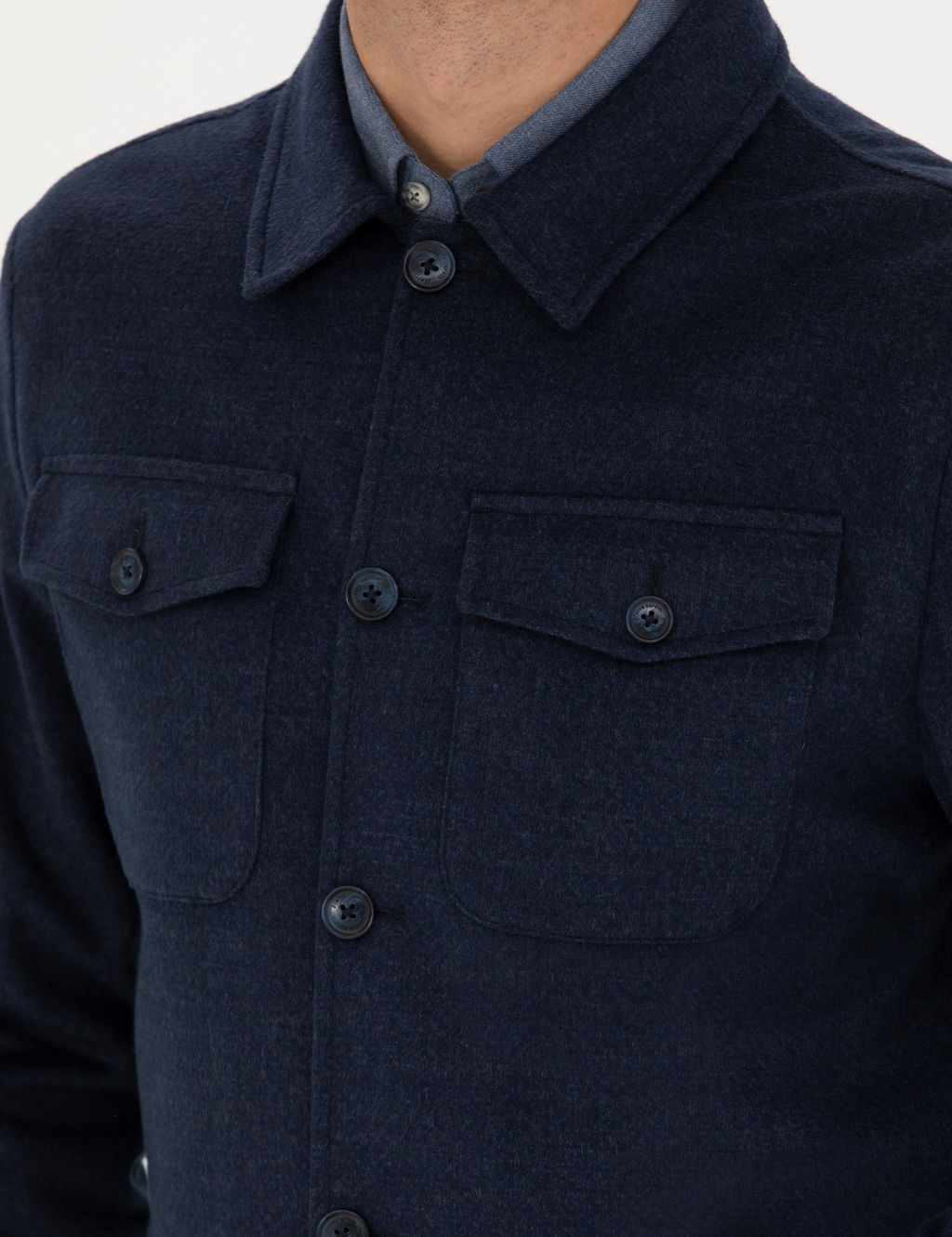 Lacivert Regular Fit G_mlek Ceket