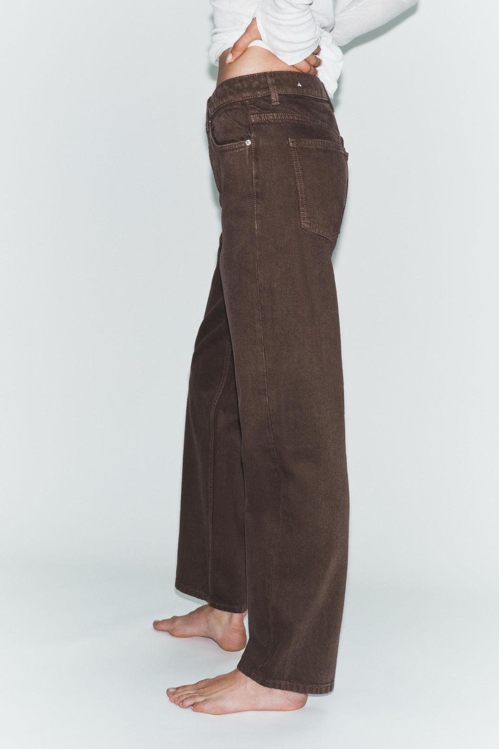 TRF MOM FIT HIGH-WAIST JEANS - Zara фото 13