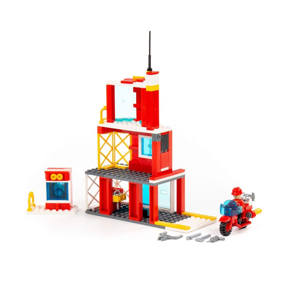 Конструктор Классик Город. Пожарная часть-1.5 (159 элементов) (в коробке) - Полесье фото 5