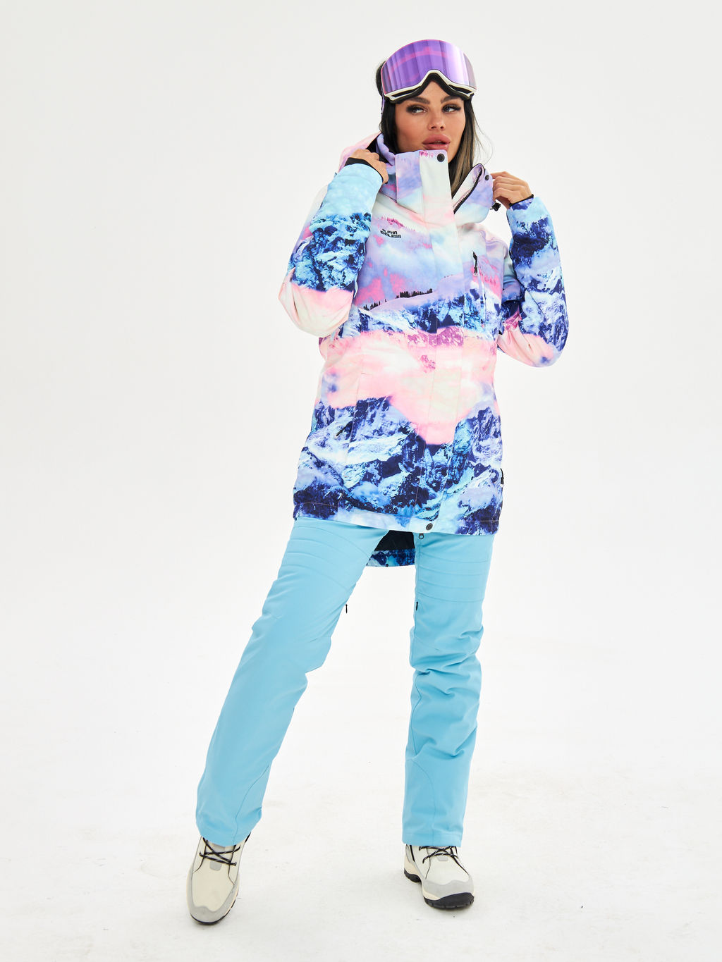 Женская горнолыжная сноубордическая куртка Alpha Endless Ultra Chaleur SNB 423/316_9 Разноцветный  фото 34