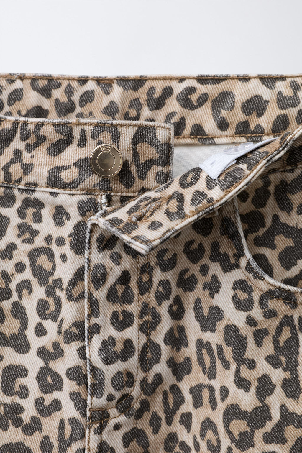 JEANS BARREL ANIMAL PRINT / Marr?n - Zara фото 3