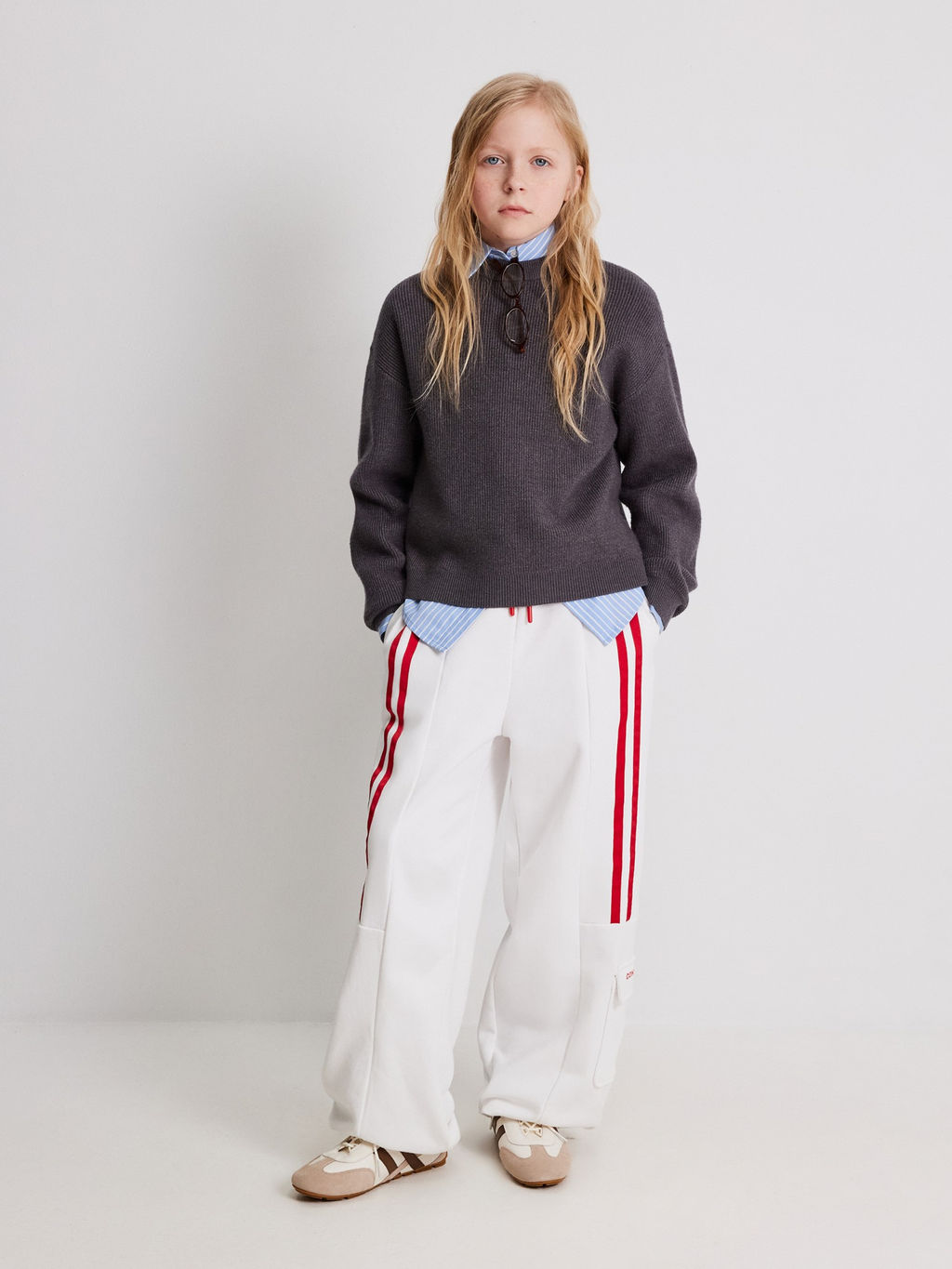 ACOOLA / Брюки детские для девочек Abril белый  фото 4