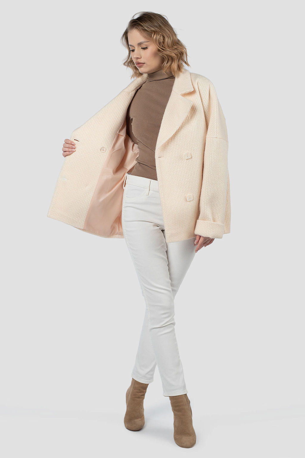 01-12138 Пальто женское демисезонное - El podio фото 2