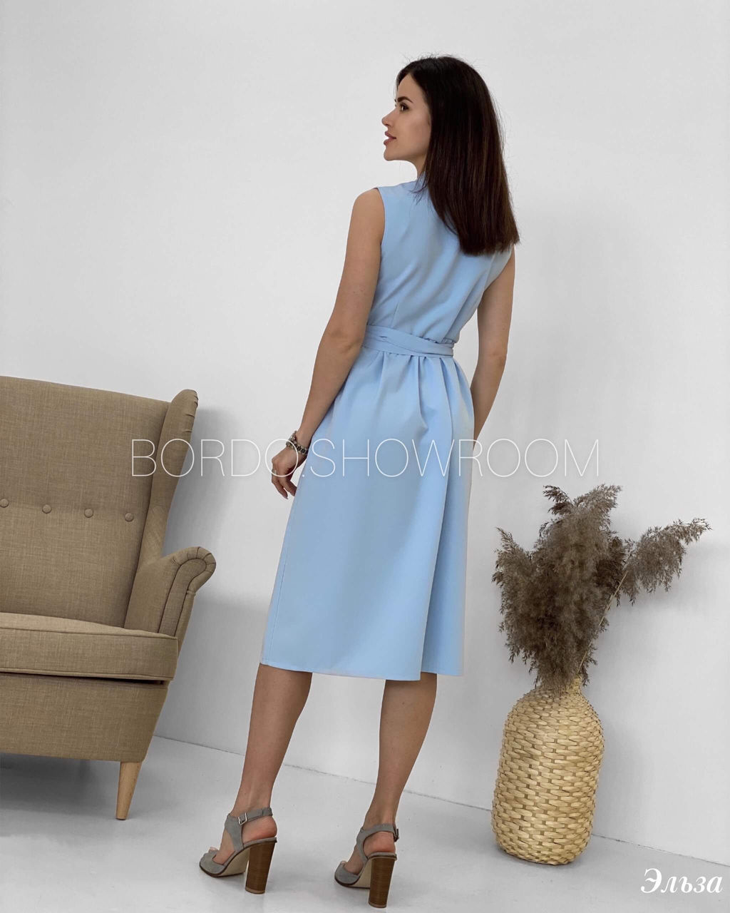 Платье Эльза (голубой) - Nadi bordo фото 10