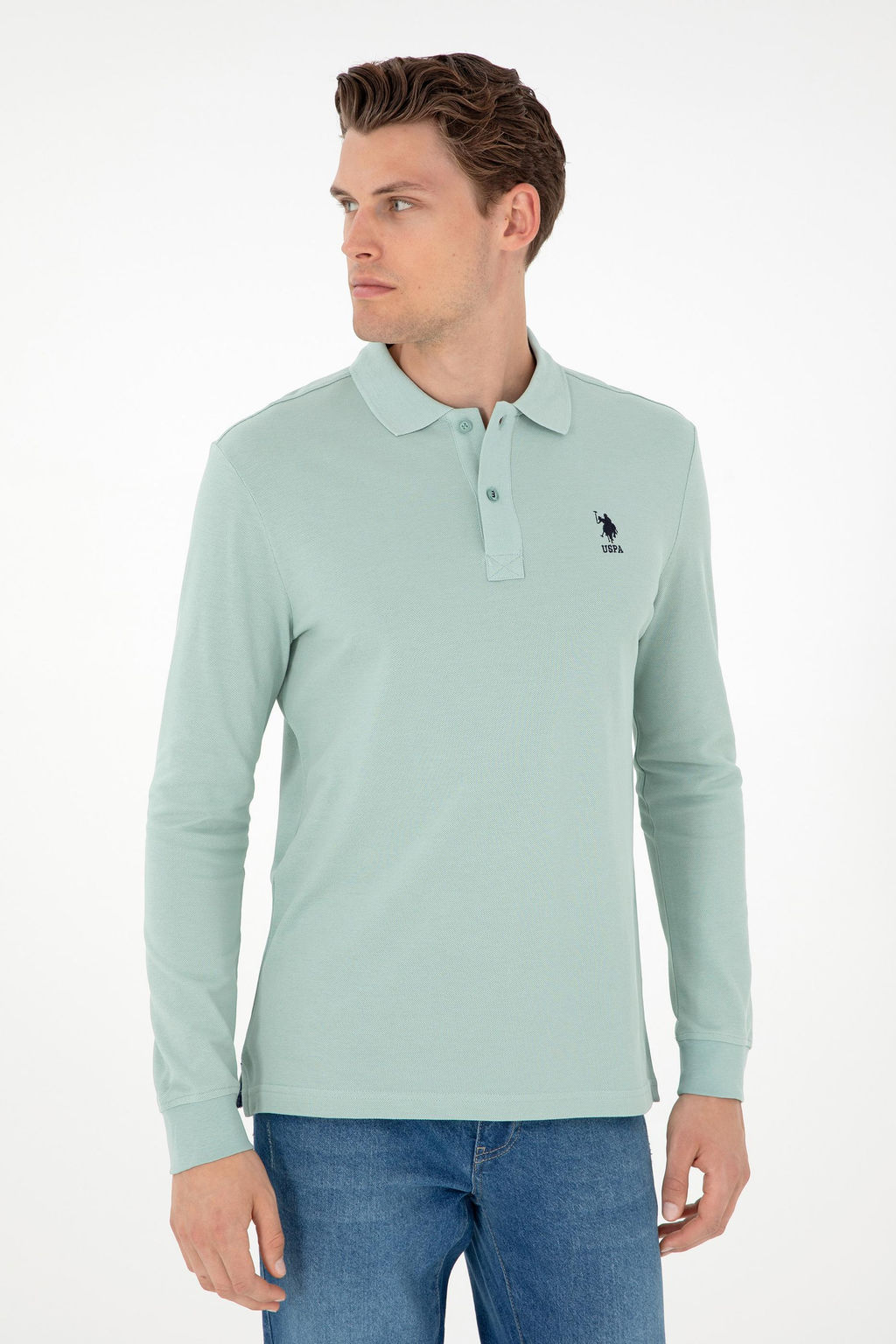 Мужская базовая толстовка зеленого цвета Неожиданная скидка в корзине - U.s. polo assn фото 3