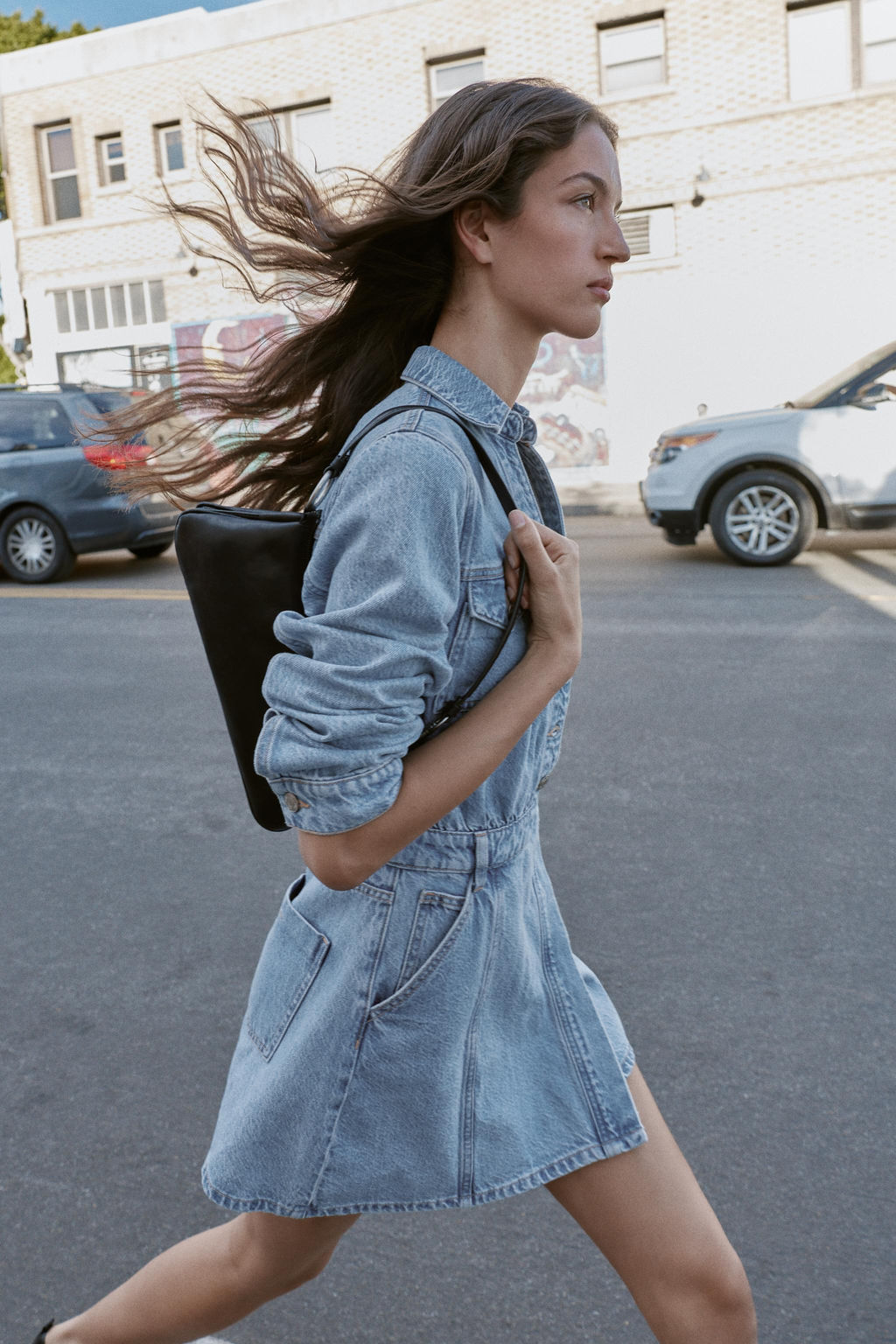 Z1975 SHORT DENIM DRESS - Zara фото 5