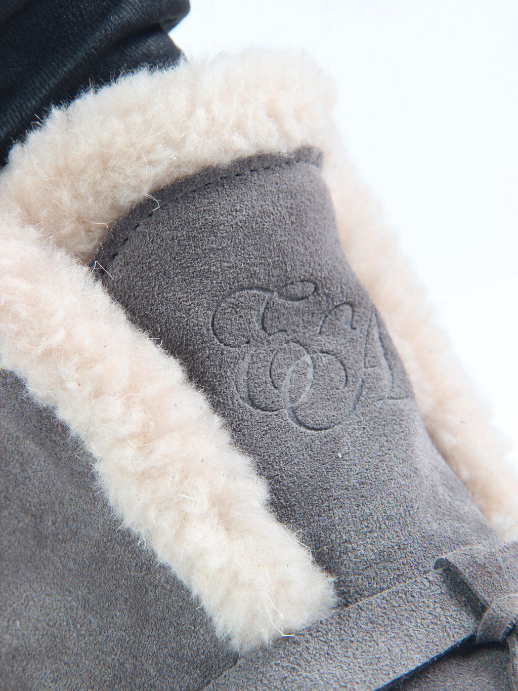 Ботинки 307.от11bl. серый замок замша/Мех