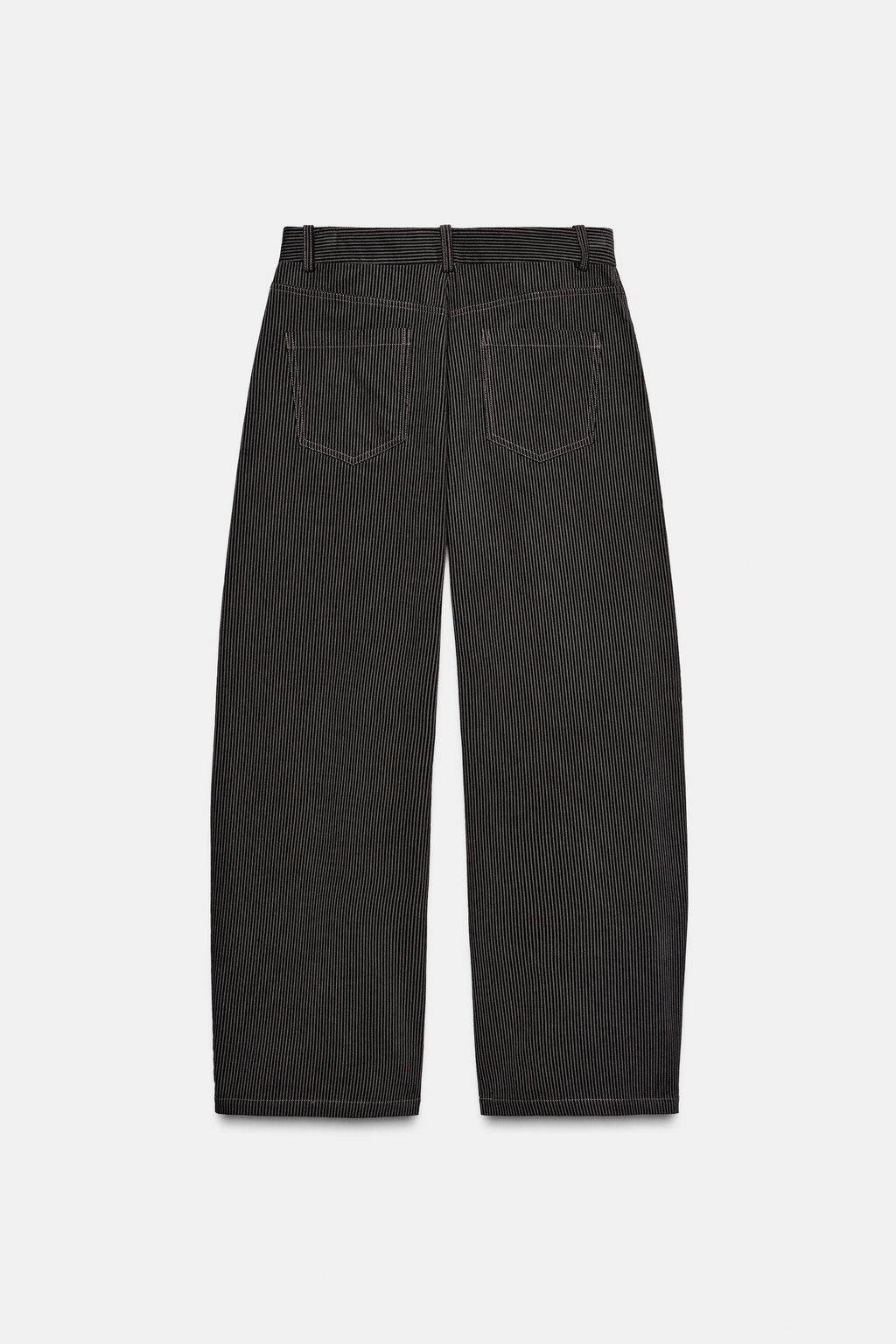 ZW COLLECTION STRIPED WIDE-LEG TROUSERS