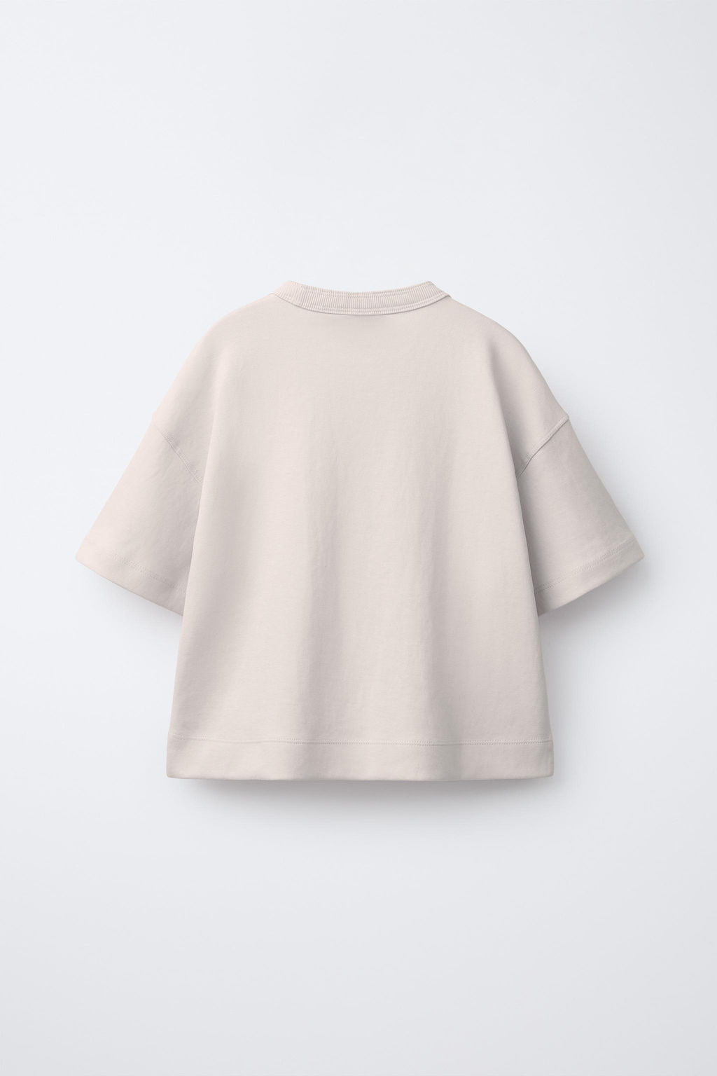 CAMISETA LISA INTERLOCK / Crudo - Zara фото 3