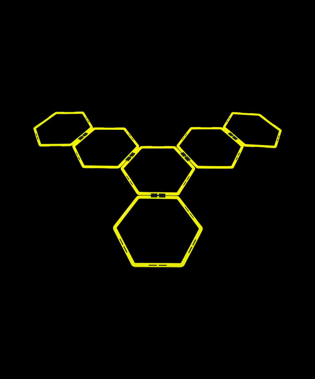 Набор шестиугольных напольных обручей JOGEL Agility Hoops JA-216, 6 шт.  фото 4