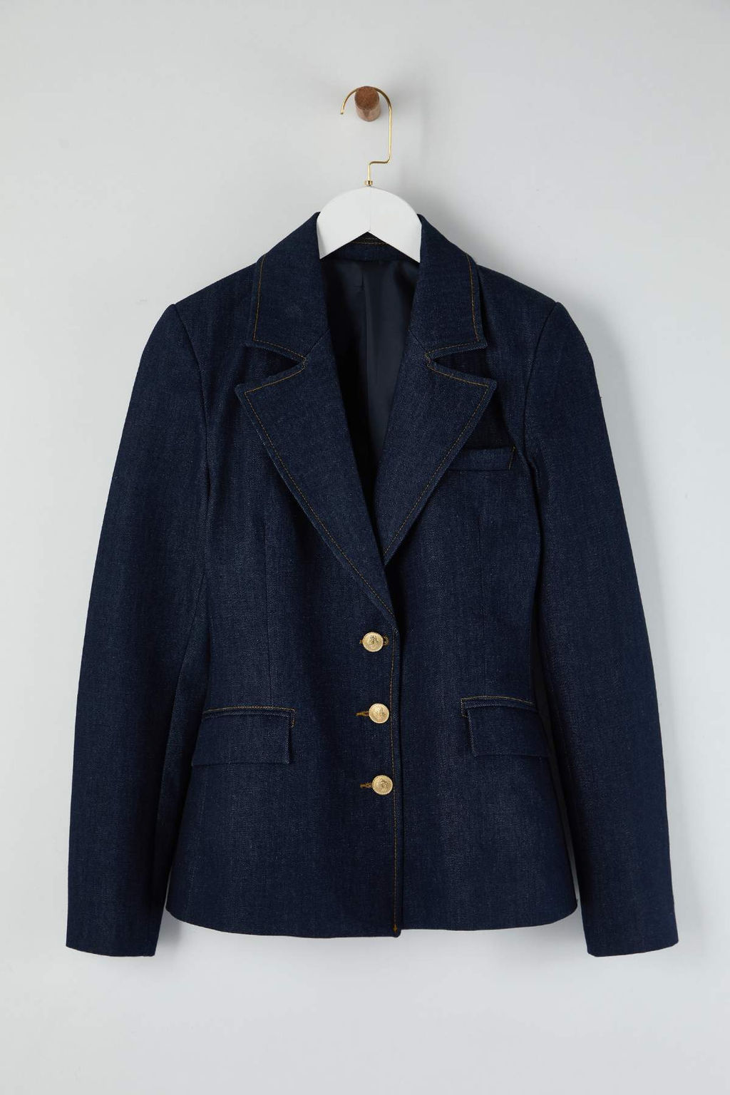 Limited Edition Koyu Mavi Cep Detayl? Blazer Denim Ceket TWOAW26CE00036 - Trendyolmilla фото 3
