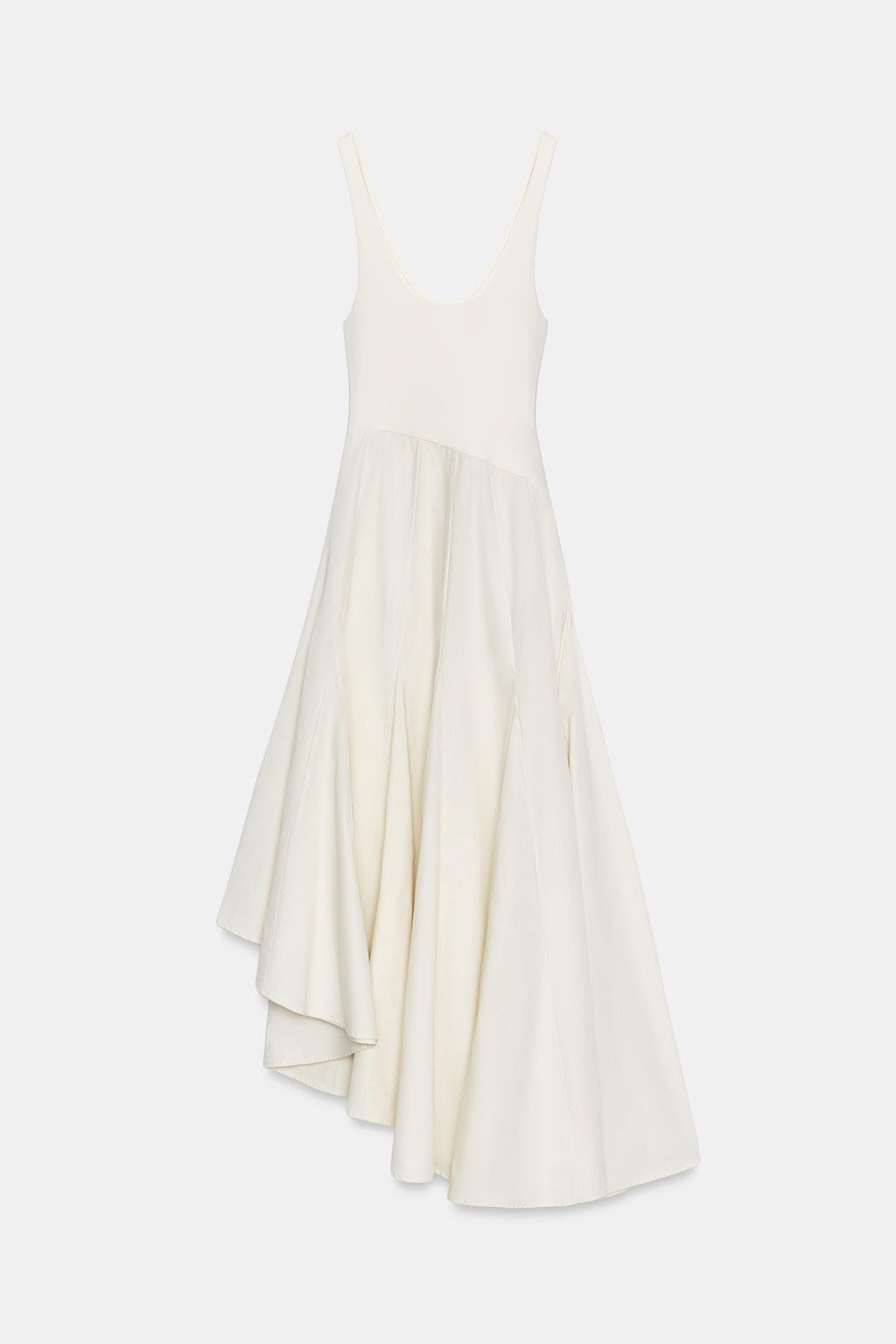 VESTIDO COMBINADO GODETS / Crudo - Zara фото 5