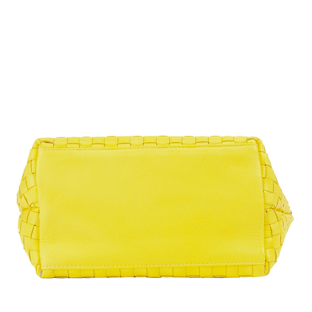 Итальянская миниатюрная женская сумочка DuDu Bags серии Ibiza | цитрусовый желтый - Dudubags фото 6