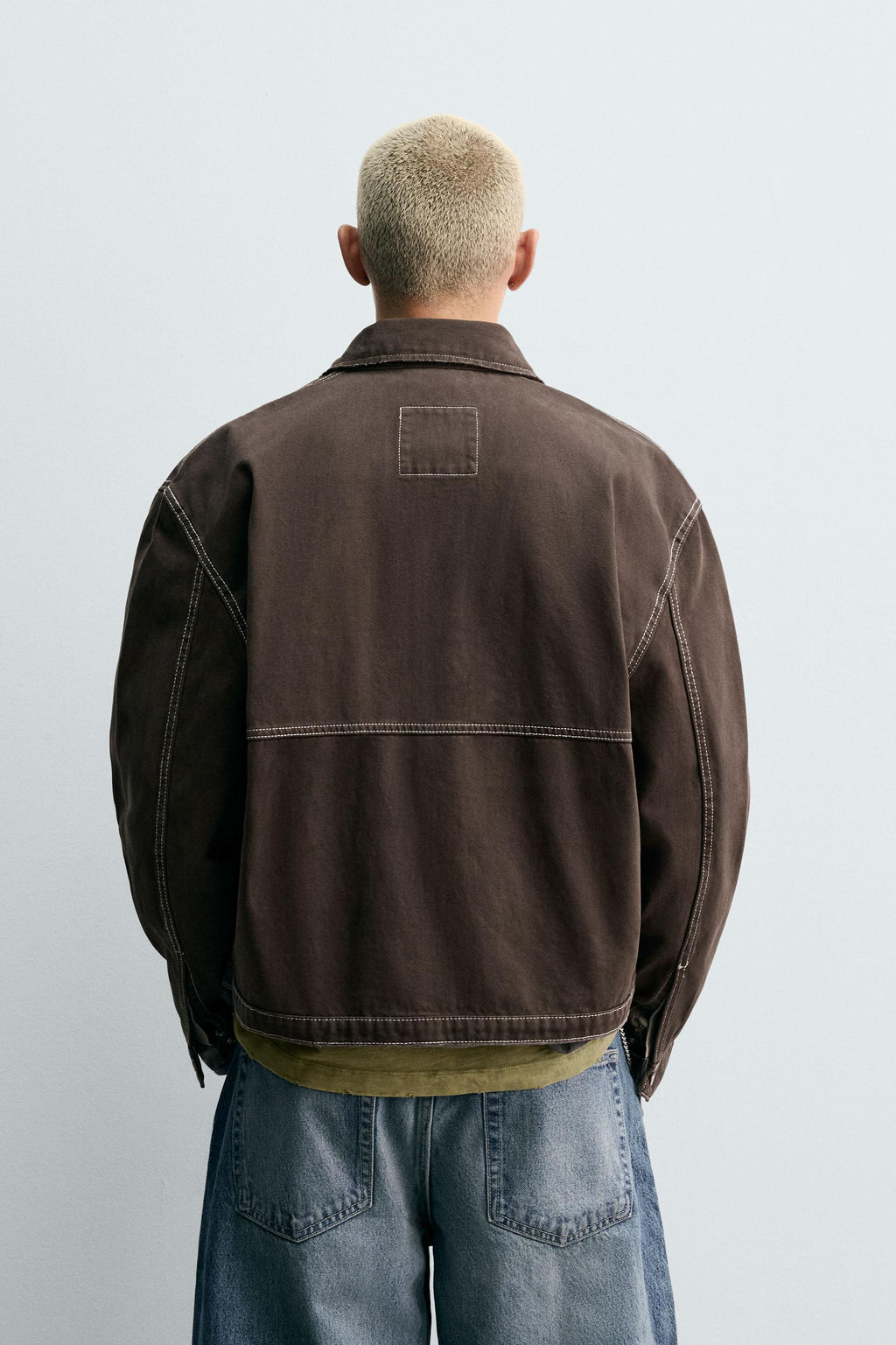 CONTRAST TEXTURED JACKET - Zara фото 3