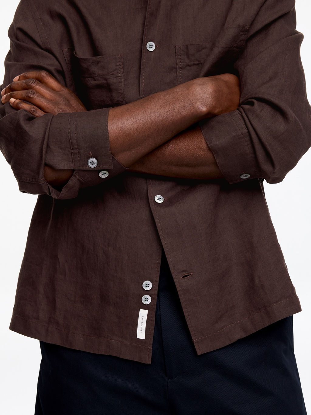 Camisa de lino holgada - H&m фото 2